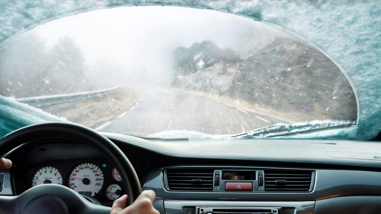 driving in a snow storm